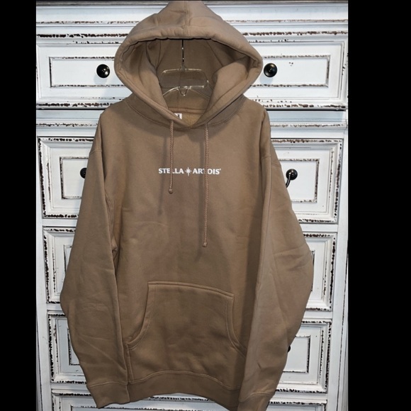 New Hoodie Mens Suze M medium tan color - Picture 5 of 16